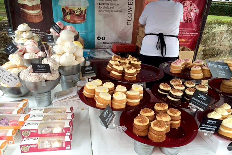 cakes stands at the food event