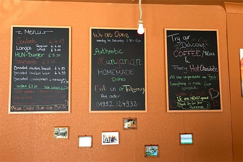 Visit Cafe Budapest, Newport Shropshire, for great coffee