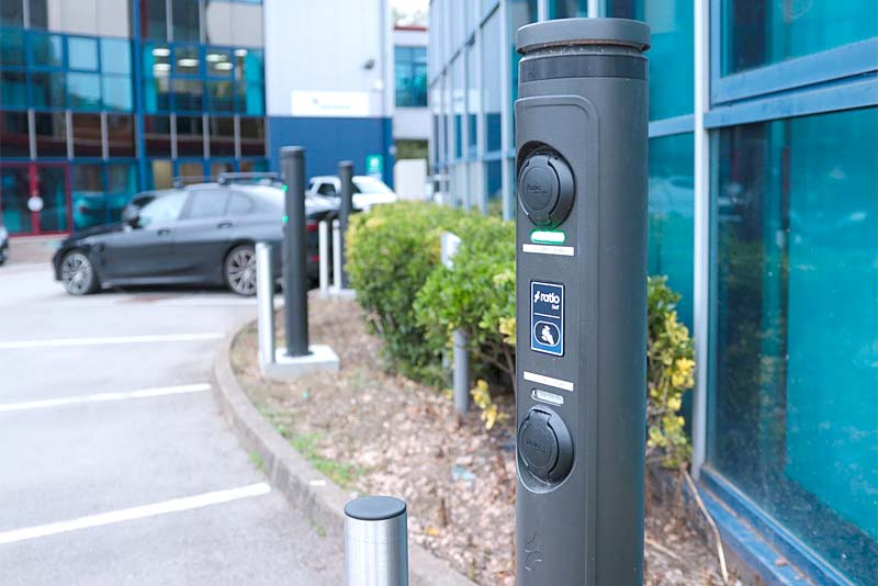 EVC Solutions Charge Points installed at The Ibis Budget Hotel, Leicester.