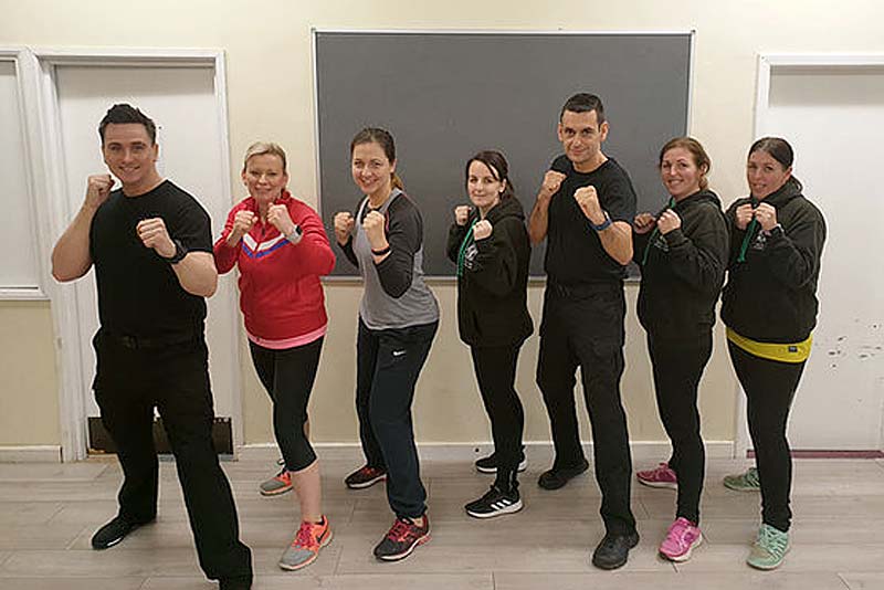 martial arts students