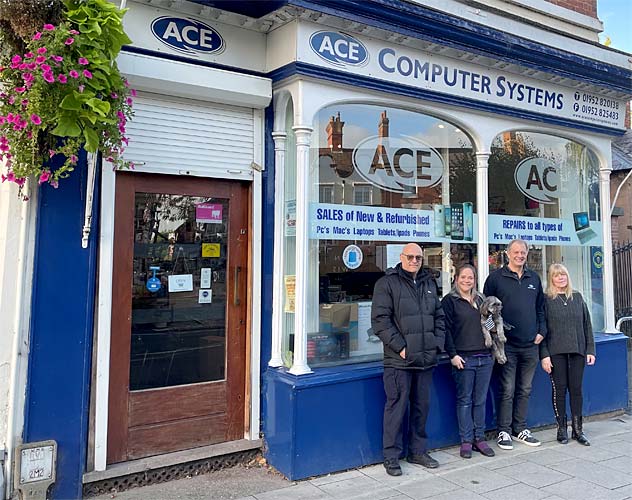 ACE compter store front in newport