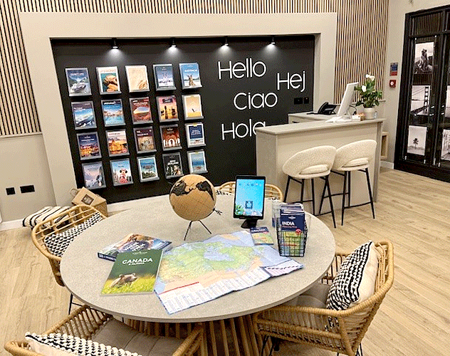 inside the travel store newport