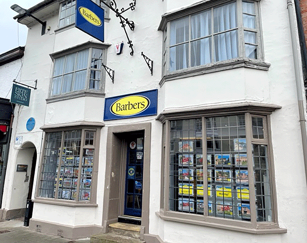 barbers estate agent office