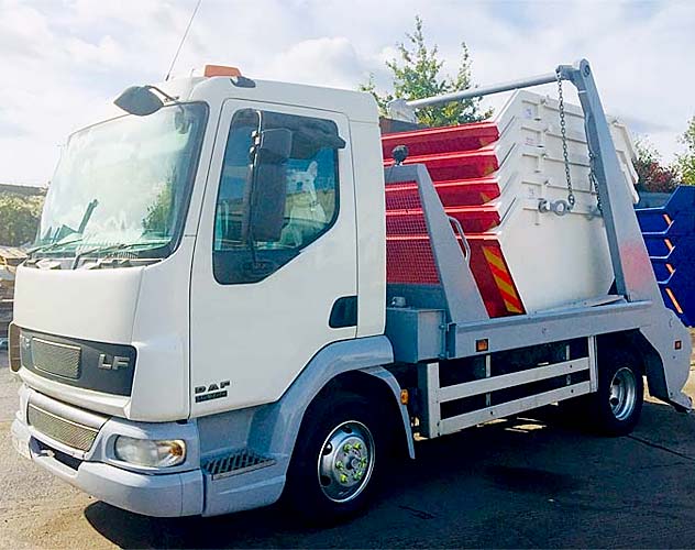 skips on back of wagon