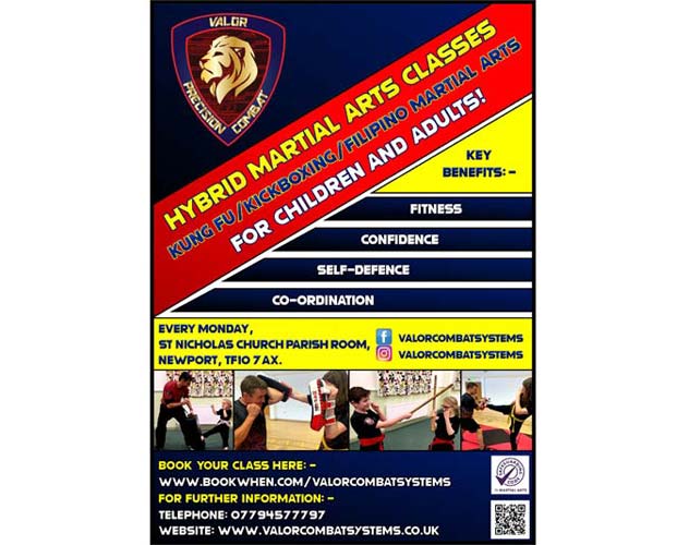valor martial arts poster