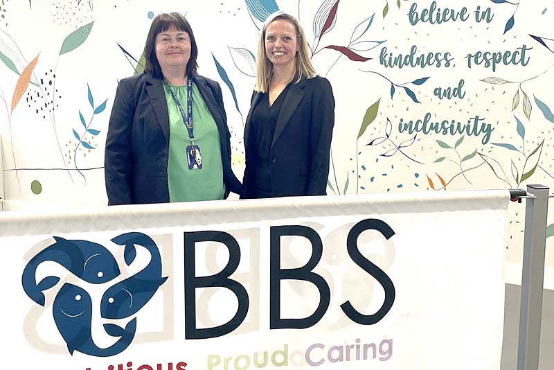 jane hughes and caroline bedford at burton borough school