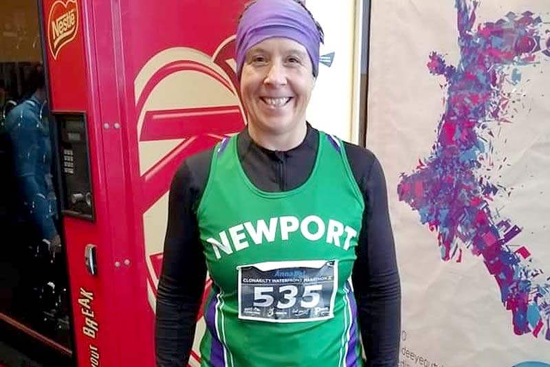 Annabel Montgomery at the Clonakilty Marathon
