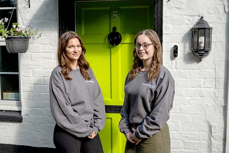 apprentices Alice Sereda and Madeline Harper