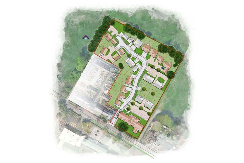 illustration of audley court schem in newport