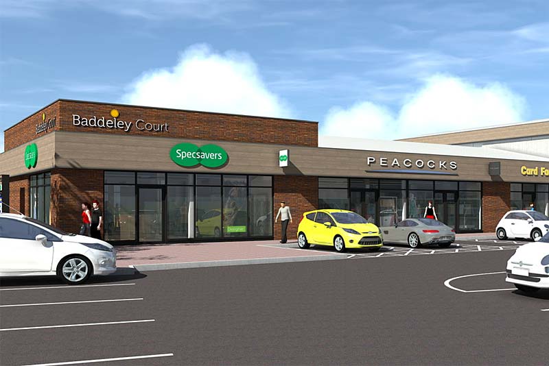 artist impression of new shops