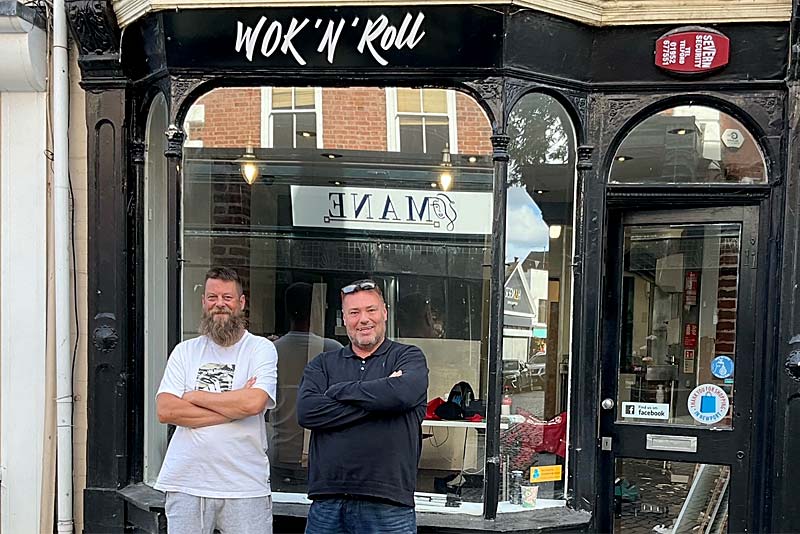 steve and dave of beat street cafe in newport