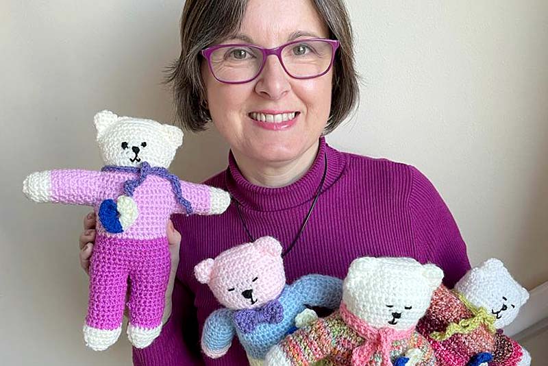 hand made bears for charity