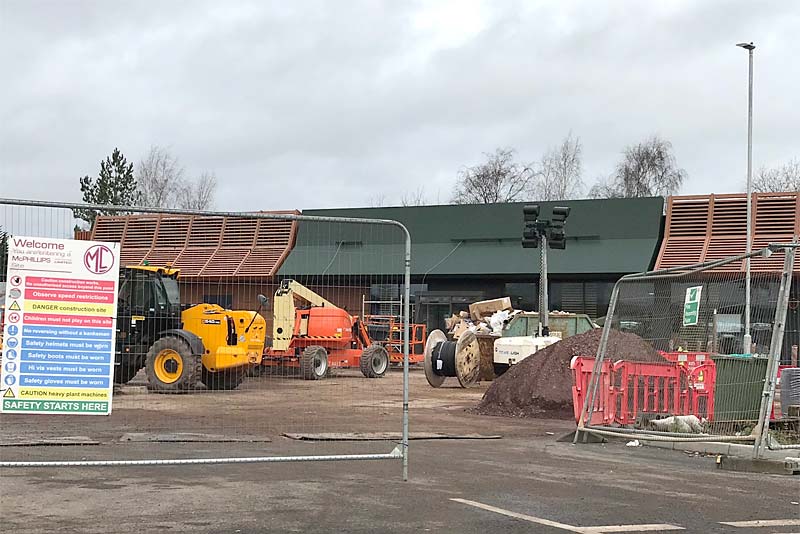 diggers work on newport site