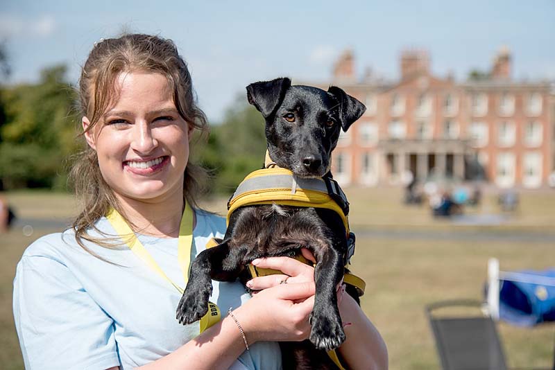 lady with her dog at weston park