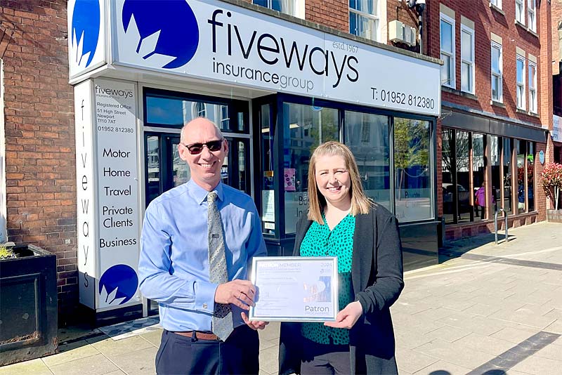 rachel owen and nigel west of fiveways insurance