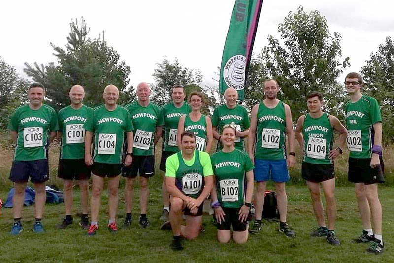 runners standing in a group