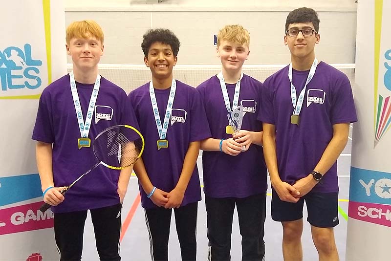 under 14 badminton team