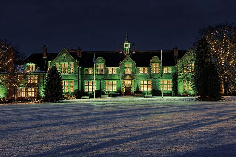 festive lights at harper adams university