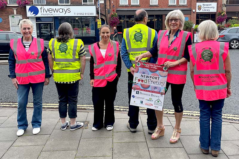 newport chamber team wearing their hi-viz vests