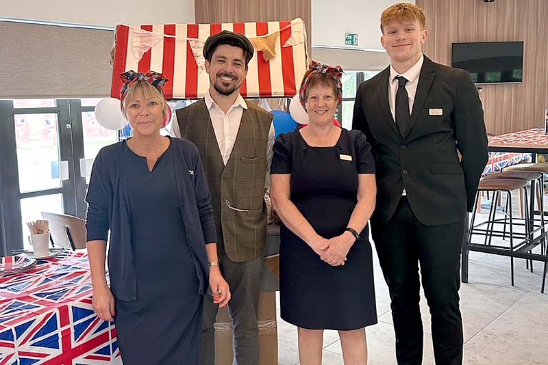 ve day fund rasing team at lilleshall