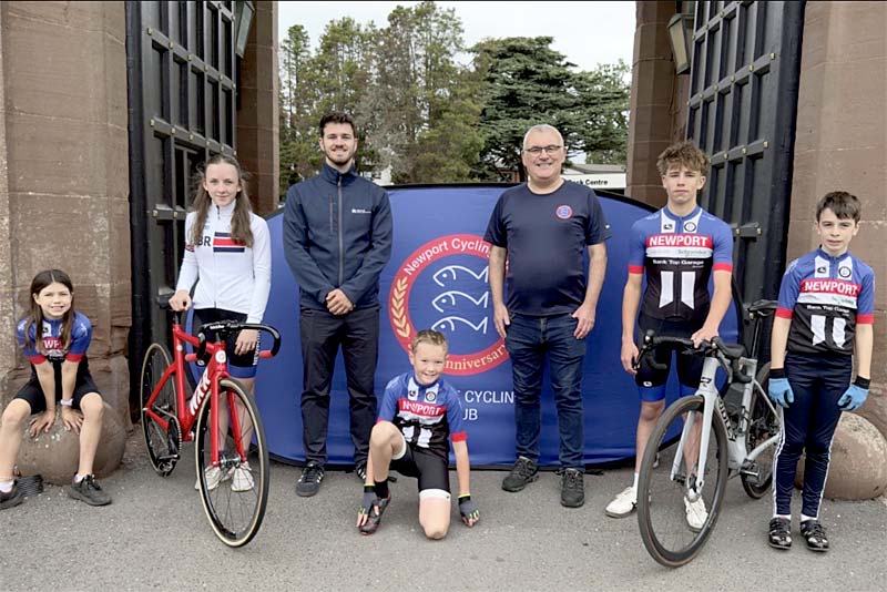 newport cycling club members at lilleshall national sports centre