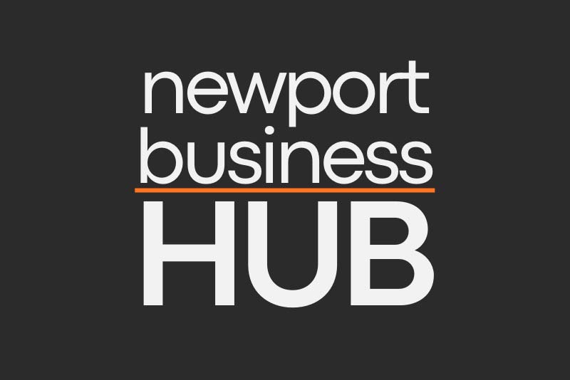 official logo of newport business hub