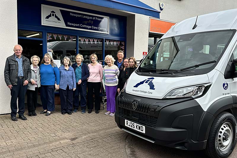 new accessible minibus for newport cottage care clients
