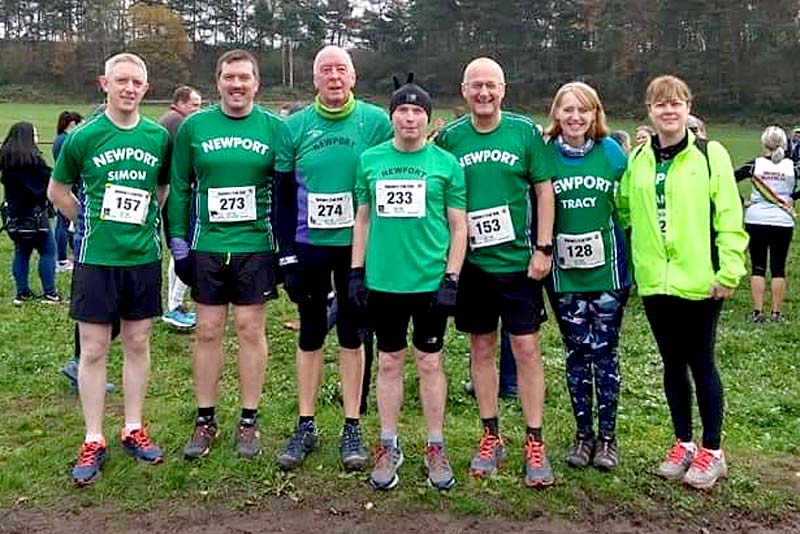 newport runners line up for beckbury trail
