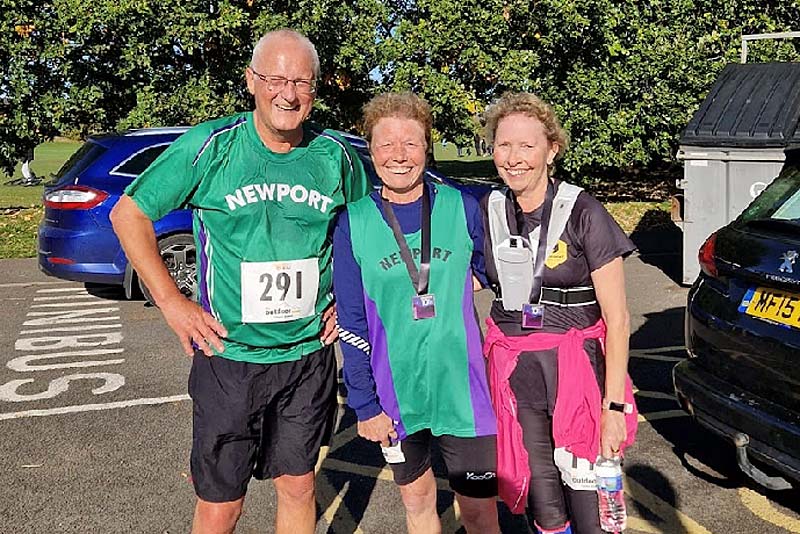 Newport runners line up at race start