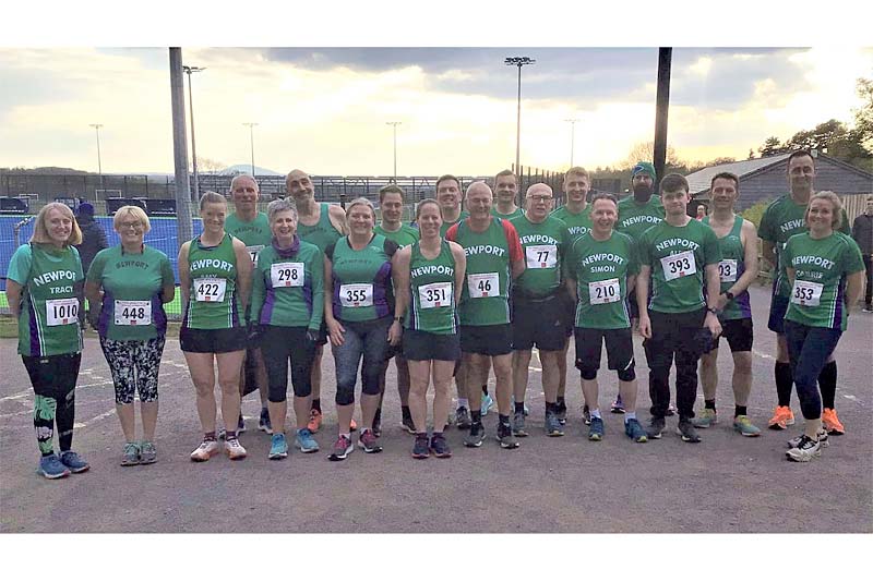runners lineup before clumber park duathlon