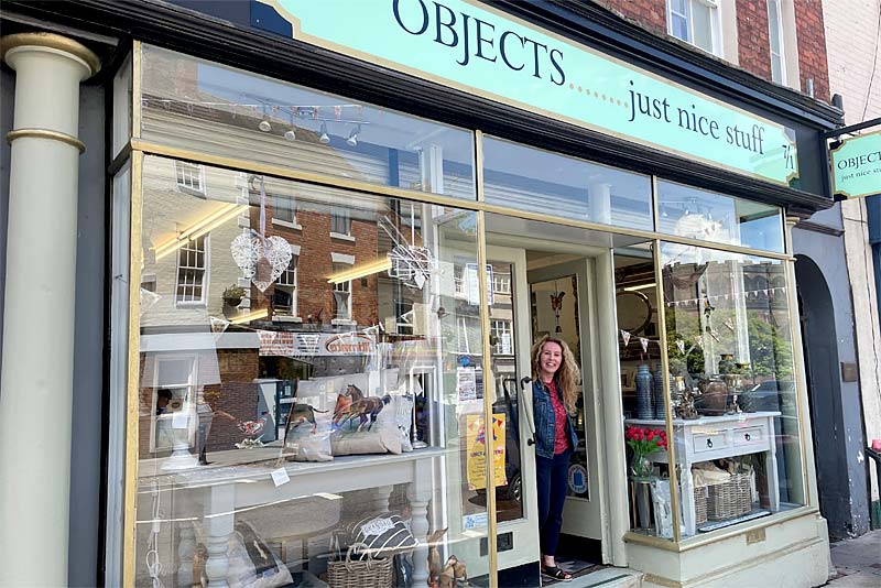 sophie allport owner of objects shop in newport