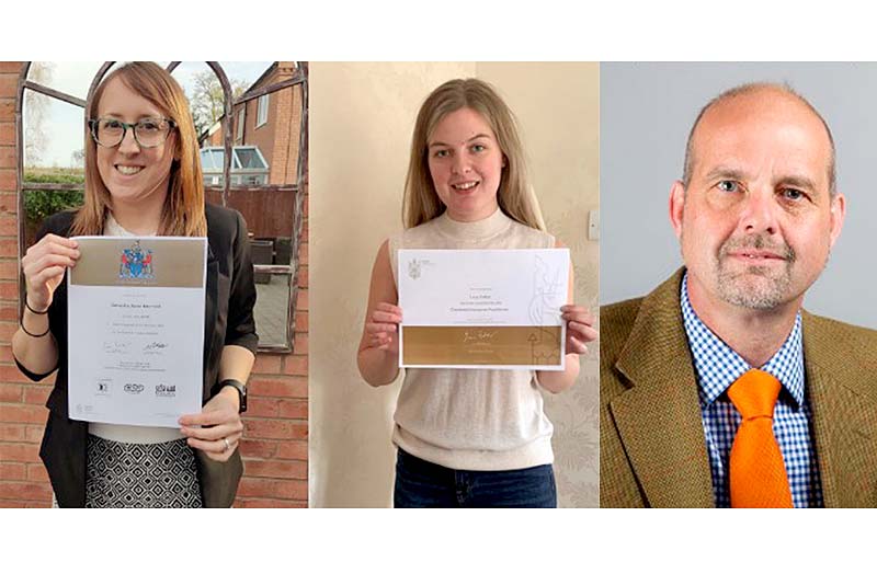 henshall employees display certificates