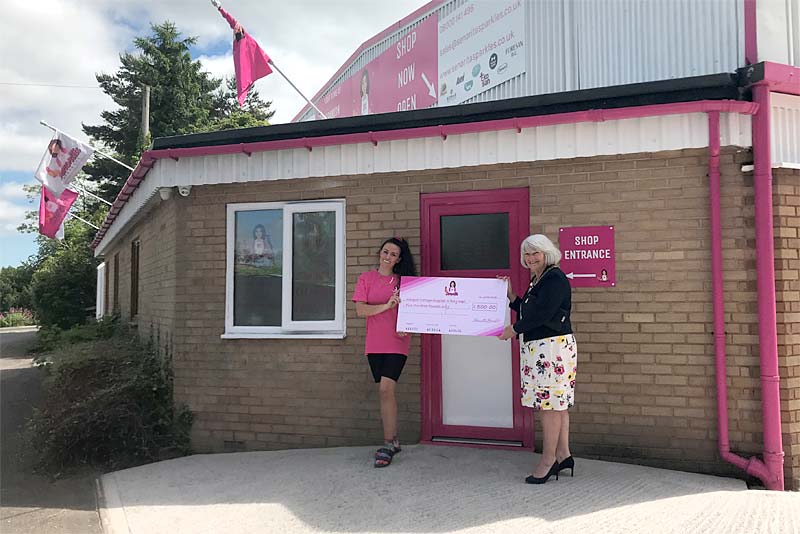 team stands outside senorita sparkles