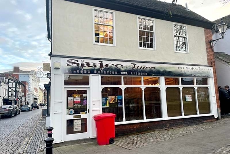 sluice juice shop in newport