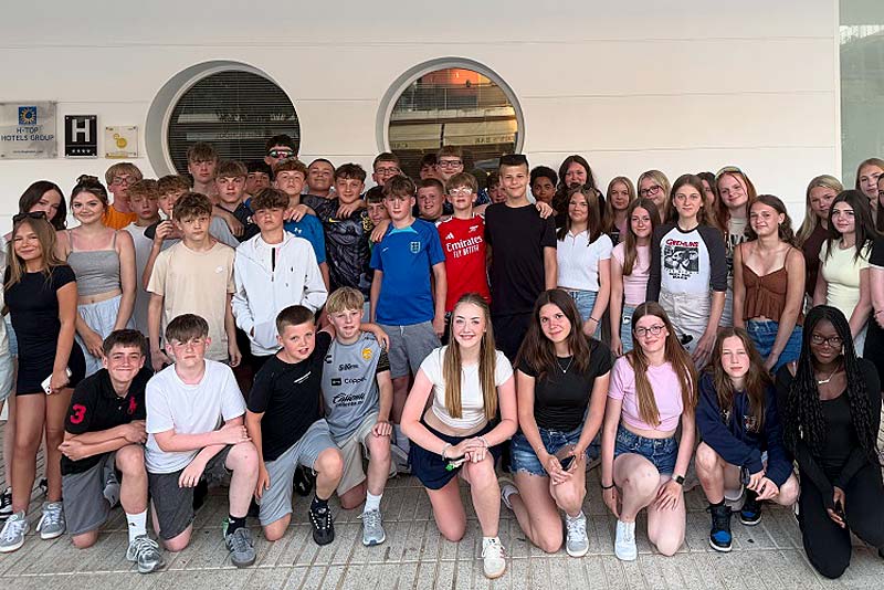 burton borough students in barcelona