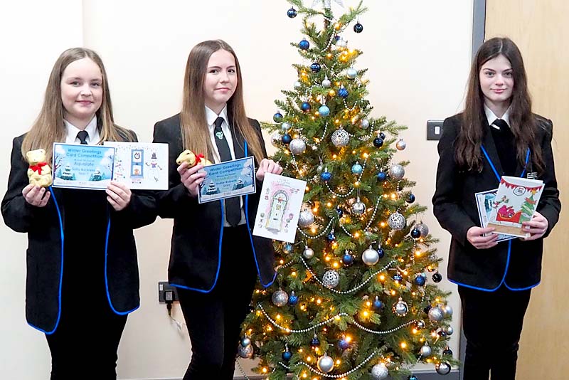 three burton borough students hold winning designs